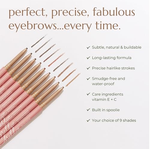 Chella Tantalizing Taupe Eyebrow Pencil - Long-Wear, Precise Tip, Waterproof