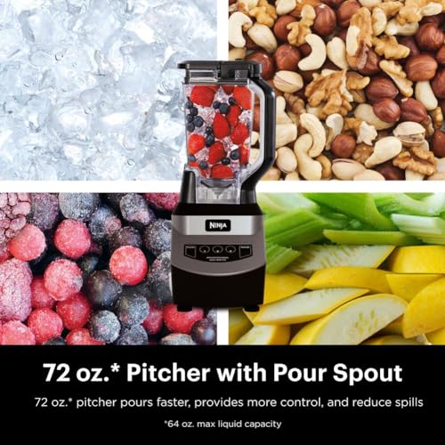 Ninja Total Crush Blender 1000W for Smoothies & Shakes - 72oz Pitcher