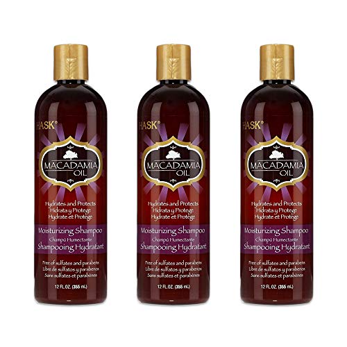 Hask Macadamia Oil Moisturizing Shampoo 12oz - 3 Pack