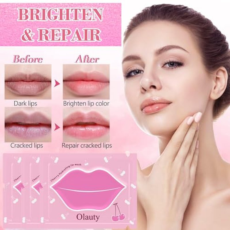 30 Pairs Lip Mask & Eye Mask, Collagen Under Eye Patches for Puffy Eyes, Chapstick Bulk, Lip Balm Bulk, Lip Gloss Bulk, Bridesmaid Gifts, Hangover Kit, Bulk Gifts for Women, Pink Party Favors