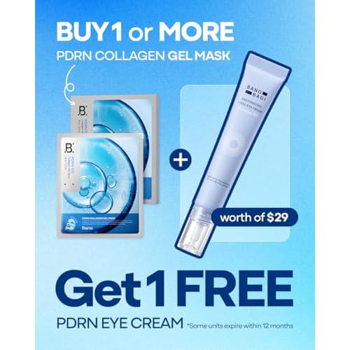 Banobagi PDRN Eye Cream ? Under Eye Cream for Puffiness and Bags, Korean Skin Care with Centella, Panthenol & b-PDRN | Firming & Hydrating, Fragrance-Free, 0.5 fl oz