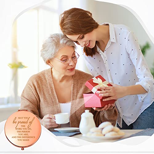 Rose Gold Compact Mirror Set - 10 Pcs Inspirational Makeup Mirrors for Women Variation of THIS listing