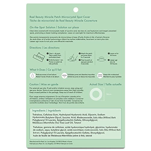 Rael Miracle Bundle - Invisible Spot Cover (24 Count), Microcrystal Spot Cover (9 Count), XL Spot Control Cover (6 Count)