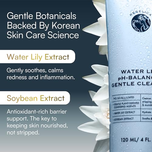Korean pH-Balanced Facial Cleanser with Water Lily Extract - Sensitive Skin