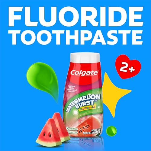 Kids Watermelon Bubblegum Fluoride Toothpaste 4.6oz Pack of 24 - Pediatric Oral Care