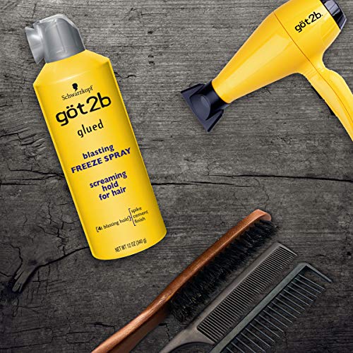 Got2B Glued & Spiking Hair Styling Set - Extreme Hold Hairspray & Gel