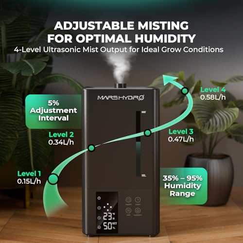 Plant Humidifier 6L with Adjustable Humidity and Timer for Indoor Plants