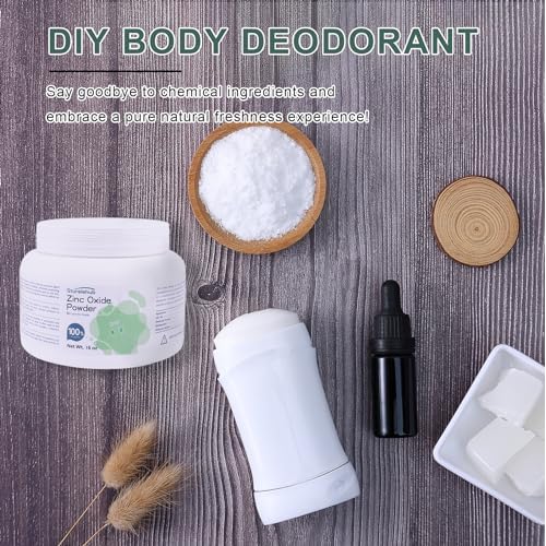 Zinc Oxide Powder, 16OZ 100% Purity, Non-Nano and Uncoated, Cosmetic Grade, Zinc Oxide Powder for DIY Sunscreen