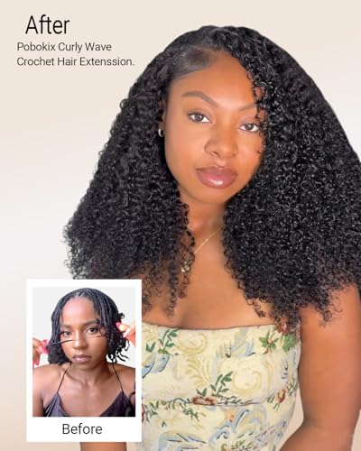 Natural Black Feather Crochet Hair Extensions 16 Inch 120g - Knotless & Pre-Looped