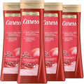 Caress Tahitian Pomegranate & Coconut Milk Exfoliating Body Wash 20oz - Long-Lasting Fragrance & Hydration - 4 Pack