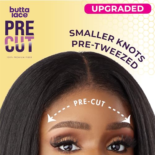 Sensationnel Butta Lace Precut Wig Unit 2 - 1B Offblack, Glueless, HD Lace