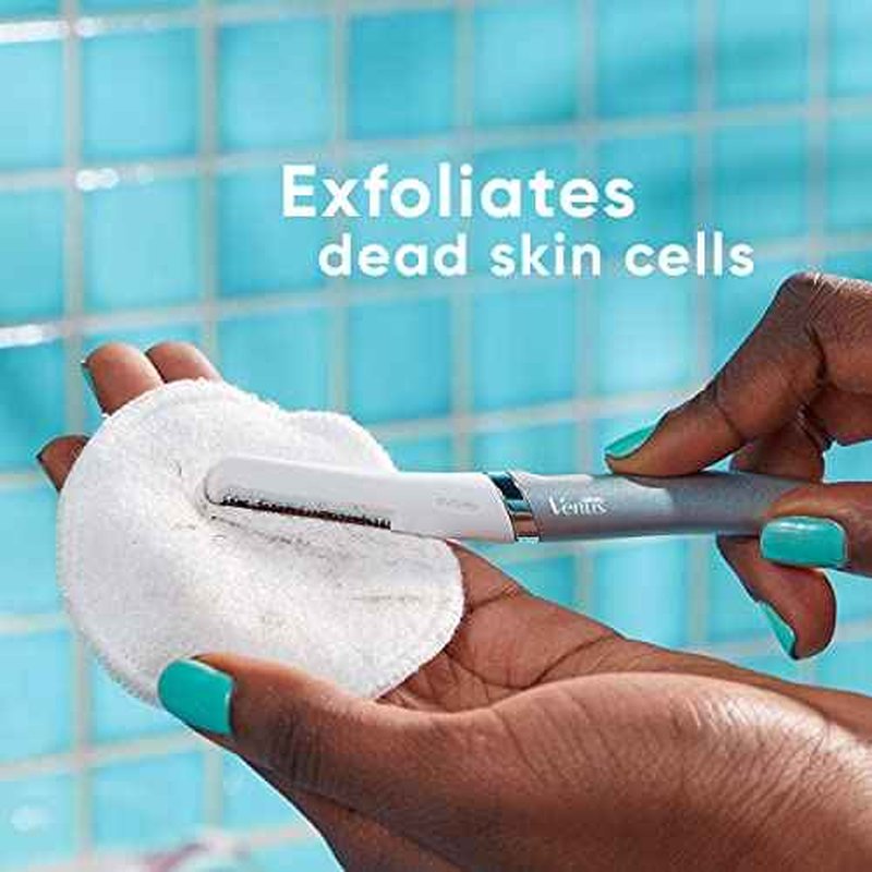Gillette Venus Facial Razor Refills, Dermaplaning Exfoliating Replacement Blades, 4-Count