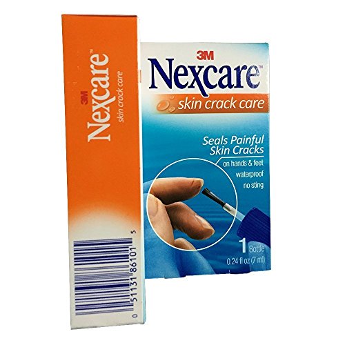 Nexcare Skin Crack Care Liquid 0.24 OZ Pack of 3 - Moisturizes & Protects Dry Cracked Skin