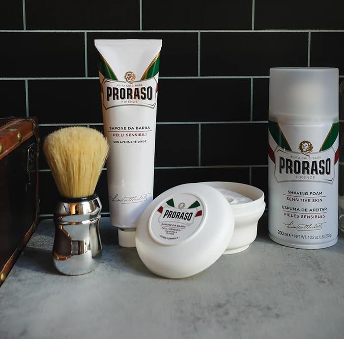 Proraso Sensitive Shaving Cream for Men - 5.2oz Pack of 2, Gentle & Soothing