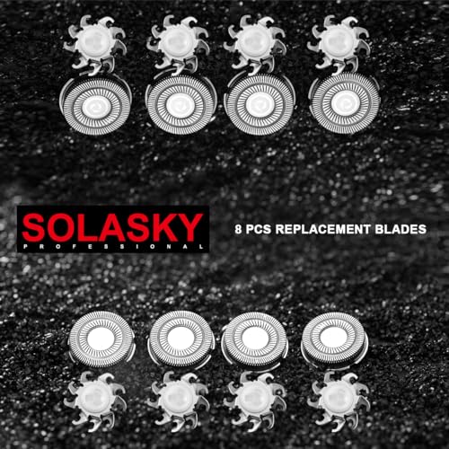Double-Ring 8pcs Shaver Razor Blade for Pitbull Skull Shaver Replacement head shaver Heads Blades (8 PCS)