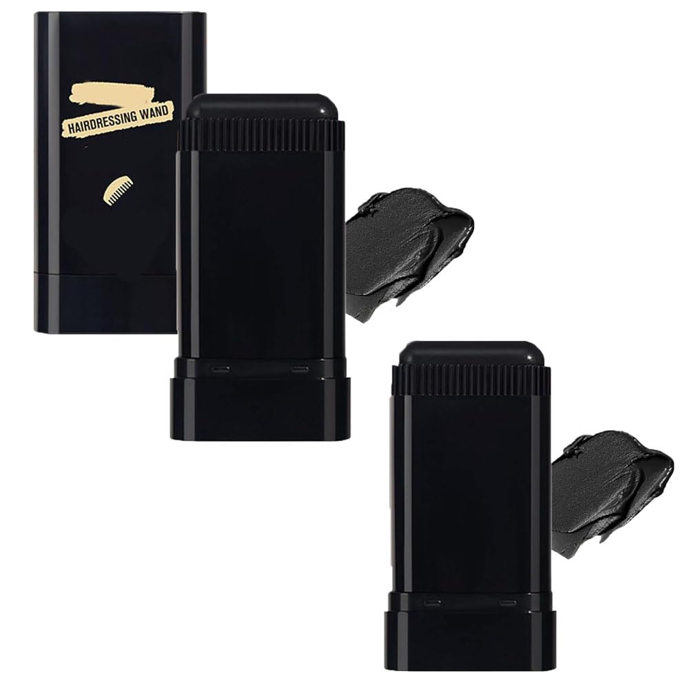 Bosuyo Ultimate Hair Dye Comb,Cautiecimal Portable Hair Dye Comb for Gray Hair Coverage, Portable Hair Color Touch-Up 𝐒𝐭𝐢𝐜𝐤 With Comb (2pcs * Black)