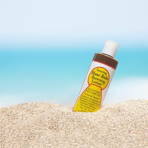 Outdoor Tanning Lotion Pack of 2 with Makeup Bag - Maui Browning Formula