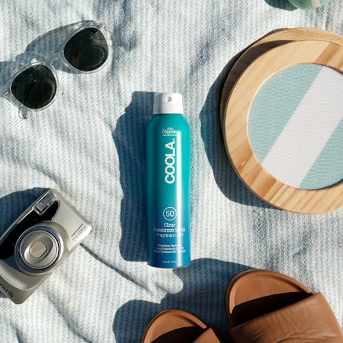 Clear Sunscreen Spray SPF 50 - Water Resistant, Fragrance-Free, 6 Fl Oz