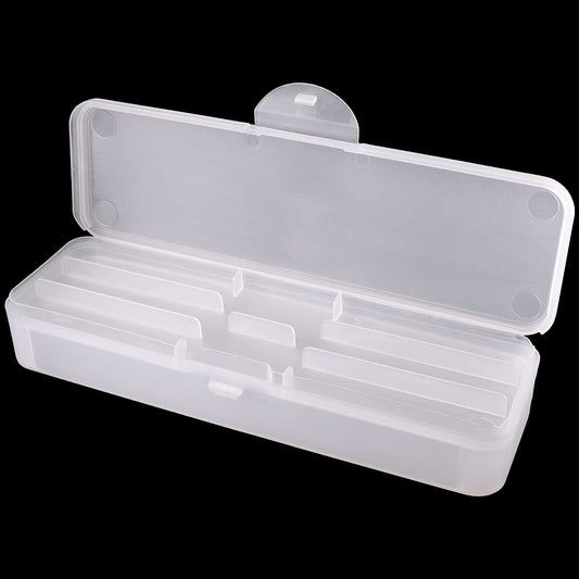 Beauticom Double-Layer Personal Storage Storage Case for Professional Nail Art Pens, Nail Brush, Tools (Frosted White)