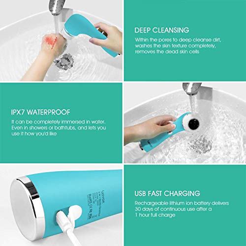 VOYOR Blackhead Remover Pore Vacuum - Facial Cleansing Brush Rechargeable Face Spin Brush for Deep Cleansing