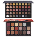 Prism Makeup 40 Colors Neutral and Smokey Palette with 18 Colors Dark Brown Rusty Smokey Eyeshadow Palette