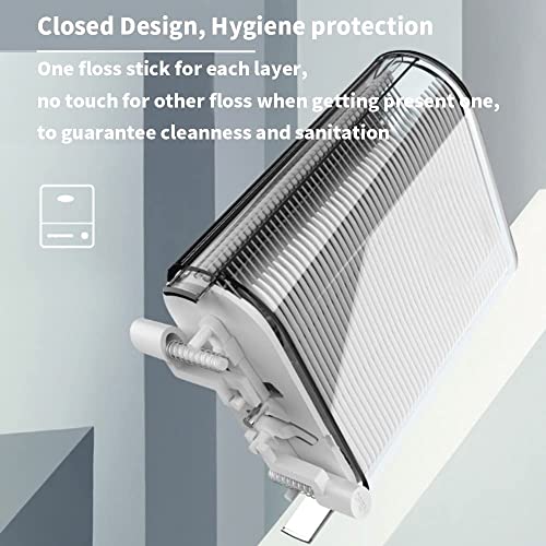 Set of Dental Floss Pick Dispensers with 520 Sticks & Travel Cases – Auto Pop-Up & Refill