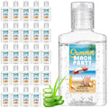Mini Aloe Vera Gel Bulk Travel Size 1oz for Sunburn Relief and Skin Hydration - Beach Variation