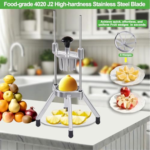 Commercial Lemon & Lime Cutter - 8-Section Stainless Steel Wedger - NSF Certified, Easy Use