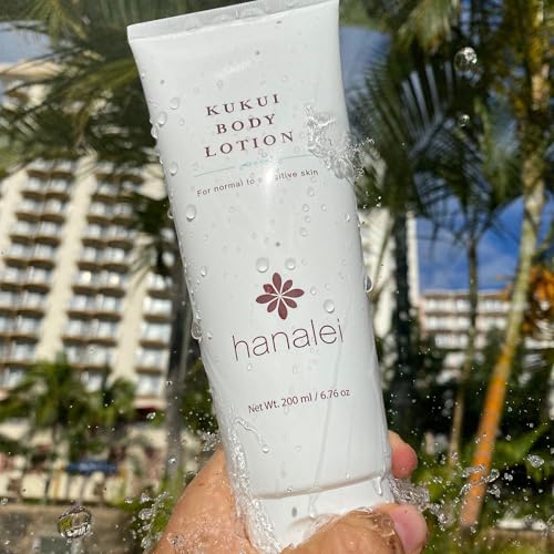 Hanalei Kukui Oil Body Lotion 200ml (6.76 Fl Oz) Paraben-Free & Dye-Free