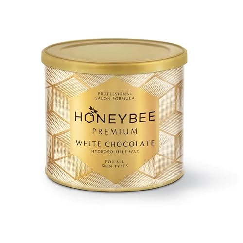 Honeybee Premium Vegan White Chocolate Strip Wax Creamy Formula Natural, chemical free wax for Legs, Arms, Underarms, Bikini At Home Hair Removal For Men & Women 800 grams (28.2oz)