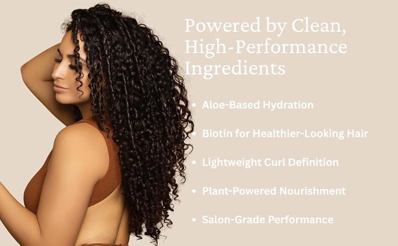 Curl Defining Cream for All Hair Types - Vegan, Natural, Hydrating