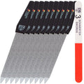 German Sapphire Nail File Set 10 Pieces with 1 3-Way Buffer – Precision Nail Care, Made in Germany (Variation: 10 Files + 1 Buffer)