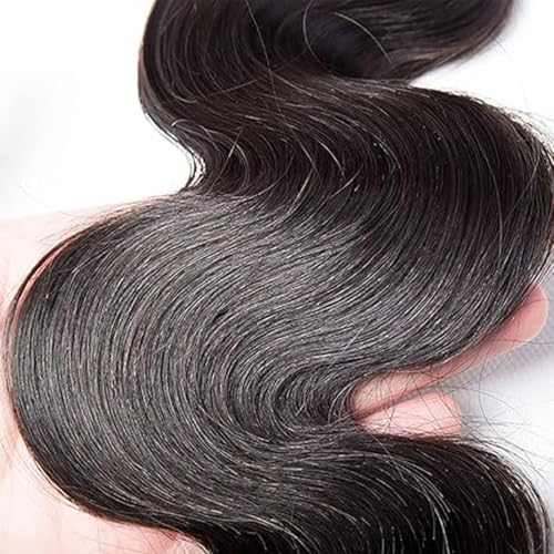 Brazilian Virgin Body Wave Human Hair Extensions 12 Inch 1 Bundle Natural Black
