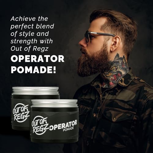 Fresh Out of Regz Operator Water Based Pomade - Strong Hold, Natural Matte Finish