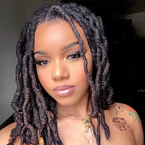 Physka 8 Inch 30 Strands Dreadlock Extensions - 0.6cm Natural Color, Handmade, Curable & Bleachable, Model: 8inch/30 strands/0.6cm#1B