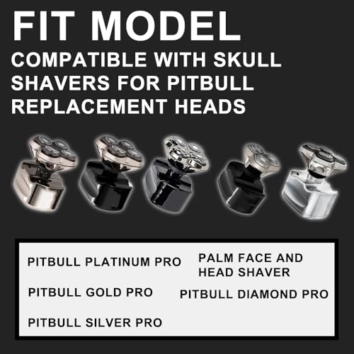 TRAH Shaver PRO 4 Head Replacement Blades 2 Pack for Bald Men Electric Razors