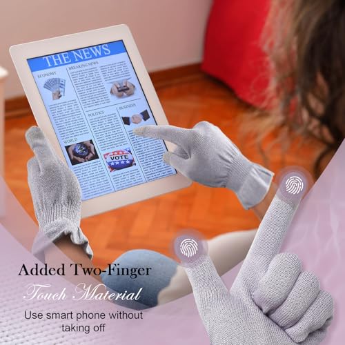 Moisturizing Beauty Gloves for Hands - Overnight Touchscreen Sleep Gloves (S/M) by MIG4U