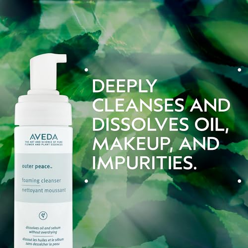 Aveda Outer Peace Foaming Cleanser for Acne-Prone Skin | Daily Face Wash 4.2 fl oz
