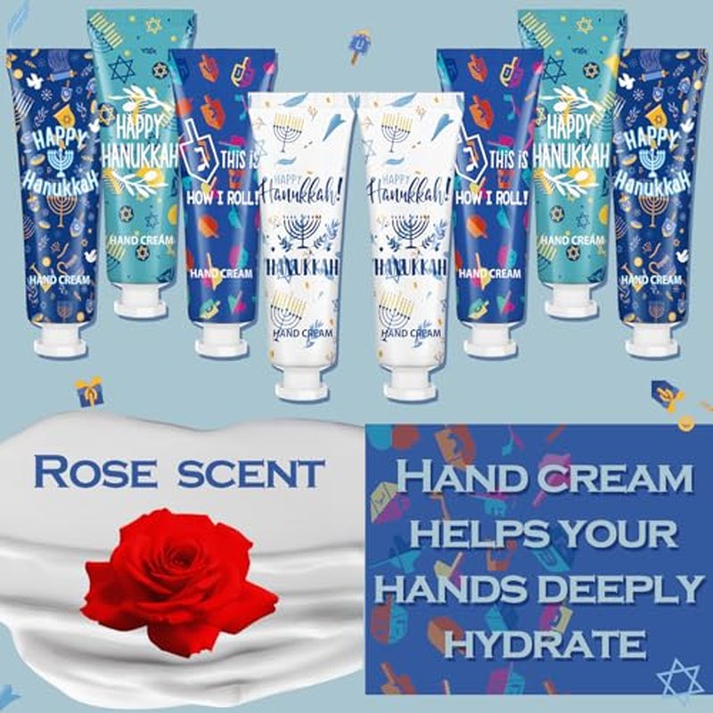32 Pcs Jewish Themed Gifts Bulk Hand Lotion for Guests Hand Cream Travel Size Bulk Party Gifts Jewish Essentials for Women Men