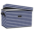 SCOUT Rump Roost Large Lidded Storage Bin - Collapsible Nantucket Navy