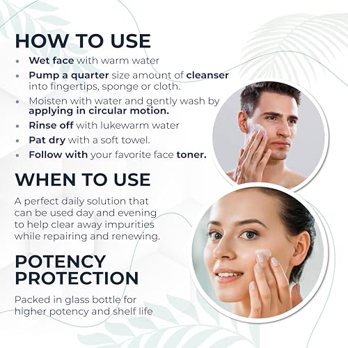 Gentle Hydrating Face Wash for Sensitive Skin - Coconut Milk & Honey, Fragrance-Free