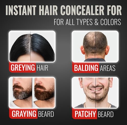 Tint Black Hair Powder Root Touch Up & Gray Hair Cover for Women & Men - Variation: Black