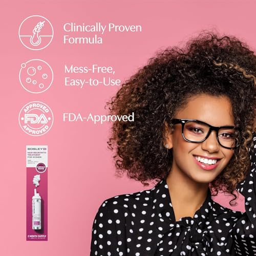 Women Hair Regrowth Treatment Foam - Minoxidil 5% Extra Strength, No-Drip, Fast Absorbing, 2-Month Supply