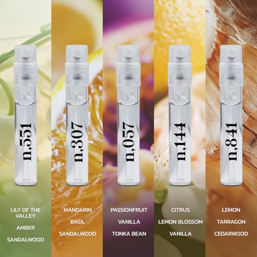 Noteworthy Fragrance Sampler Set 1.5ml Pack of 15 - Luxury Perfume Samples with Credit