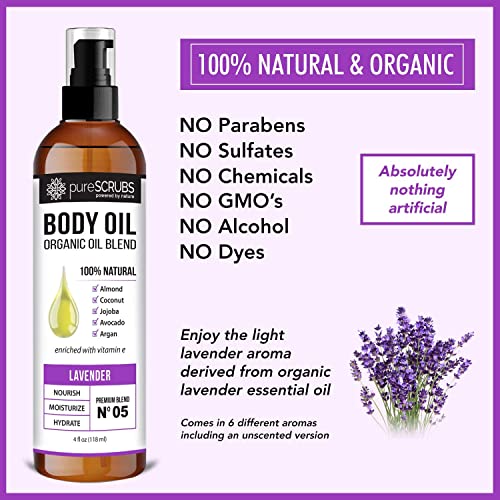 pureSCRUBS Lavender Body Scrub + Lavender Body Oil Bundle