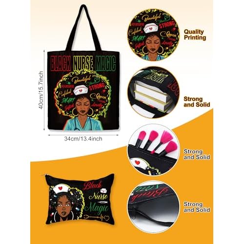 Quelay 10 Pcs Black Gifts Set for Women African Appreciation Gift for Retirement Work Accessories