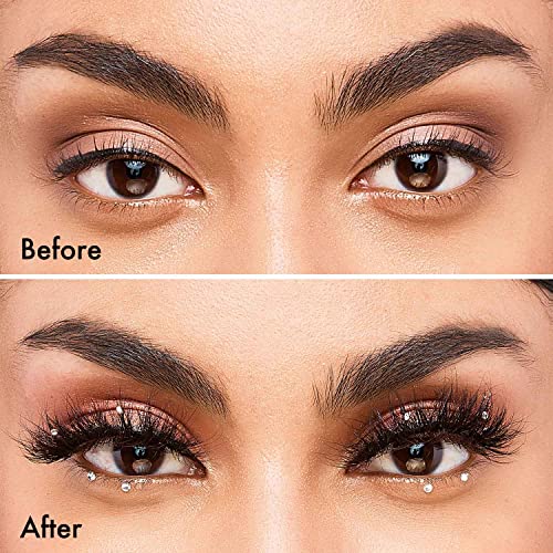 i?ENVY Lashes with Rhinestones Masterpiece Mink Lashes, Diamond False Eyelashes (Bouquet of Diamonds)