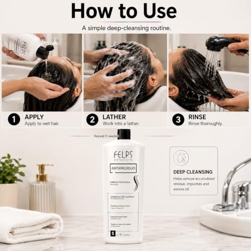 Deep Cleansing Anti-Residue Shampoo for Hair Pre-Treatment 1L