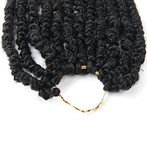 14 Inch Passion Twist Crochet Hair - Short Bohemian Wave 8 Pack - 1B# Variation