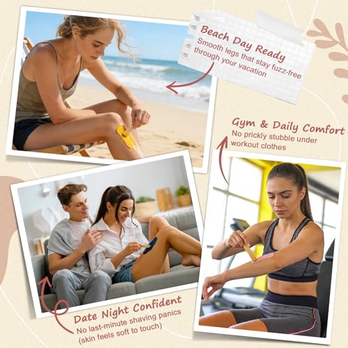 Hard Wax Beads for Hair Removal 2.2lbs with Applicators - Painless Full Body Waxing